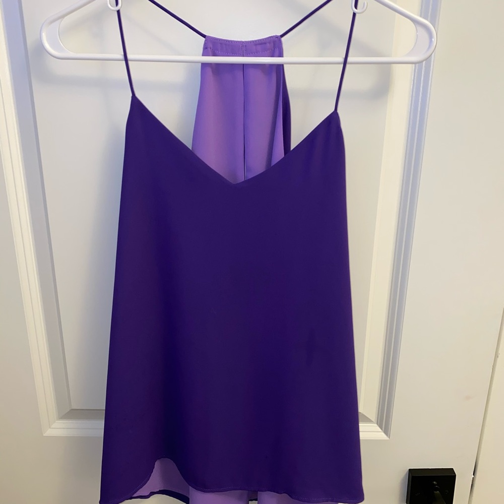 Reversible express purple tank top